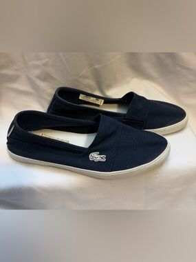 Lacoste Women's Marice canvas slip-on sneakers